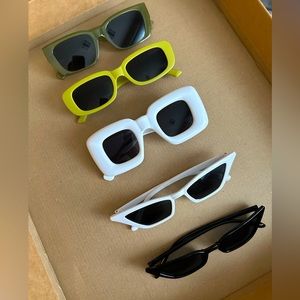 5 pairs trendy sunglasses - Multiple styles & colors
